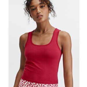 NWT - Fabletics 24/7 Britt Tank – Deep Red, Size Large